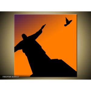 Obraz sochy Ježíše v Riu (F002958F3030GD)