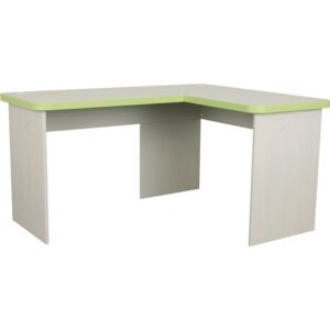Bradop Psací stůl rohový NOVINKA C013 | Provedení CASPER: CEZ - creme zelená