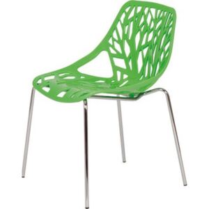 Bradop Židle chromovaná BOHUMILA Z604 | Provedení: Z - zelená plast