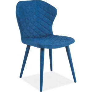 Casarredo Jídelní čalouněná židle LOGAN modrá