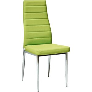 Casarredo *Jídelní čalouněná židle HRON-261 zelená/chróm