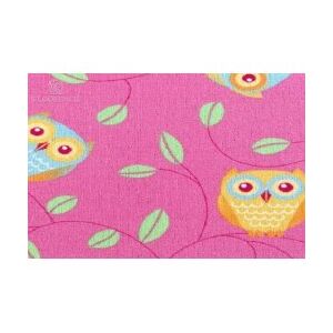 Dětský kusový koberec Sovy růžový Rozměr: 200x290 cm
