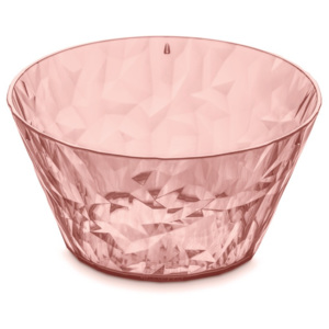 Lososově růžová plastová salátová mísa Tantitoni Crystal, 700 ml