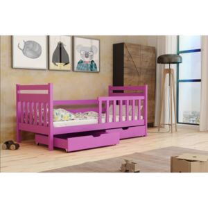 Dětská postel 80x180 KASANDRA - fialová