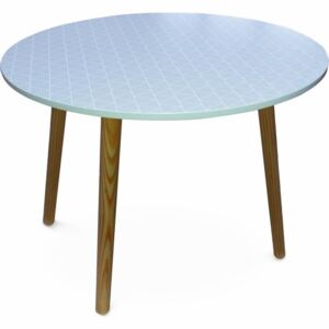 Tempo Kondela Příruční stolek, šedá/dřevo natural, HANSON