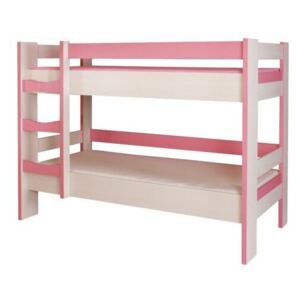 Patrová postel CR123, 90x200, růžová
