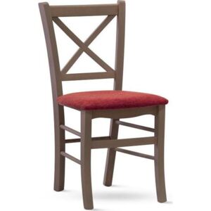 Stima Židle ATENA látka | Odstín: bílá,Sedák: miron terracotta 22
