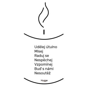 Hygge manifest - samolepící nápis na stěnu