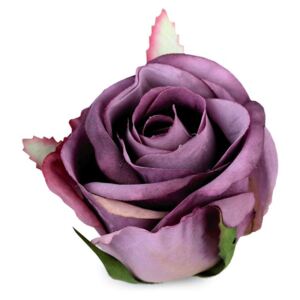 Umělý květ růže Ø55 mm - 5 fialová Stoklasa