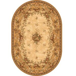 Vopi Kusový koberec Dafne béžový - ovál (sahara) 160 x 240 cm ovál
