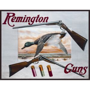 Plechová cedule: Remington Guns - 30x40 cm