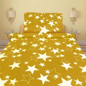 Bavlněné povlečení - žluté hvězdy