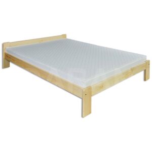 Levná dřevěná postel z borovicového dřeva 120 cm