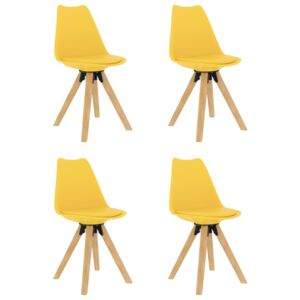 Jídelní židle 4 ks žluté