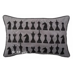Návlek SMART šachy šedočerná+černá 30 x 50 cm