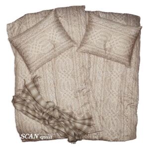 Povlečení FLANEL pullover béžová 140 x 200 70 x 90 cm