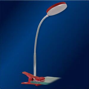 LED stolní lampička s klipem LUCY KL CV, 5W, teplá bílá, červená Top-light LUCY KL CV Lucy KL Cv