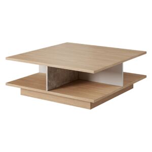Konferenční stolek LAGUNA beton / dub jantar / bílá mat Tempo Kondela