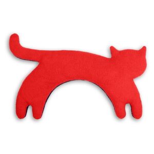 Leschi LESCHÍ Hřející polštářek kočka Minina 39x17cm červená/černá