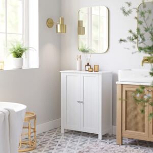 Vasagle Koupelnová skříňka bílá 60 x 80 x 30 cm