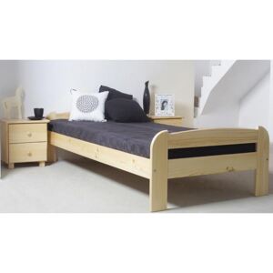 Dřevěná postel Ania 90x200 + rošt ZDARMA - borovice