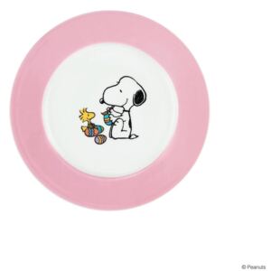 Butlers PEANUTS Talíř Snoopy a Velikonoce - sv. růžová
