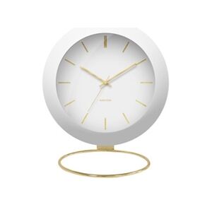 Stolní hodiny Globe 9,5 cm Karlsson (Barva - bílá)