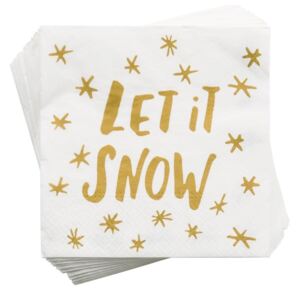 Butlers APRÉS Papírové ubrousky "Let it Snow"