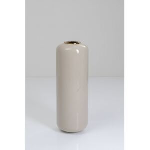 KARE DESIGN Vysoká bílá ocelová váza Charme Light Grey 91cm