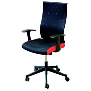 Manažerská židle FLYTE, černá/červená DOPRODEJ