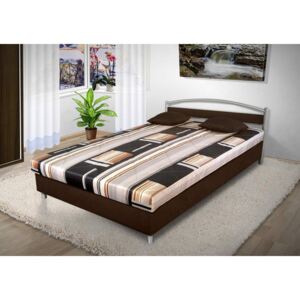 Polohovací postel s úložným prostorem Bruno 140x200 cm Barva: hnědá/53693-1008