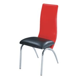 Jídelní židle Tempo Kondela Double, červená / černá