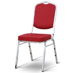 Jídelní židle Tempo Kondela Lejla, látka červená