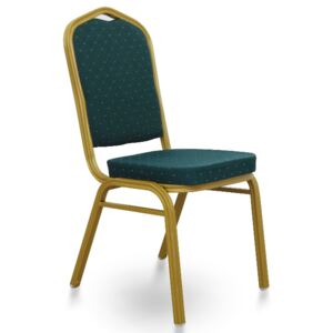 Jídelní židle Tempo Kondela Zina stohovatelná, zelená