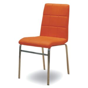Jídelní židle Tempo Kondela Doroty New, ekokůže oranžová