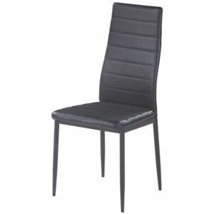 Jídelní židle Tempo Kondela Coleta Y-122, černá / ekokůže černá