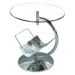 Konferenční stolek Halmar Alma, sklo / chrom