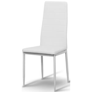 Jídelní židle Tempo Kondela Coleta NOVA B-1030, bílá kov / eko bílá