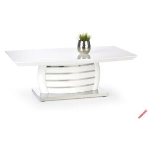 Konferenční stolek Halmar Alison-bílý,dřevo/nerez. ocel