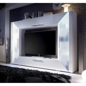 Obývací stěna Tempo Kondela Adge TV, bílá extra HG