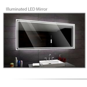 Koupelnové zrcadlo s LED podsvětlením 60x40cm WIEDEN