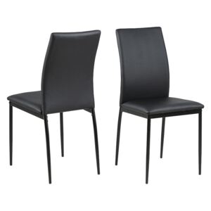 Design Scandinavia Jídelní židle Anis (SET 4 ks), černá Barva: černá