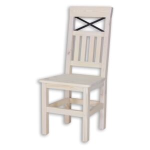 Židle z masivu SEL 15, Provence styl - K09 přírodní borovice