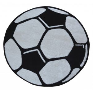 Dětský koberec - Fotbalový míč - 100 x 100 cm