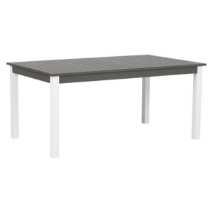 Tmavě šedý rozkládací zahradní stůl 168/248 x 100 cm PANCOLE