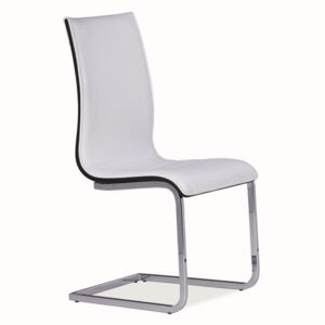 Jídelní čalouněná židle H-133 bílá/černá