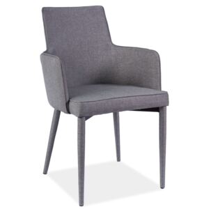 Jídelní čalouněná židle SEMIR šedá