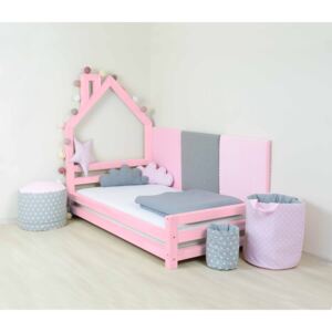 Benlemi Dětská postel domeček Wally 120x160 cm Barva: Růžová