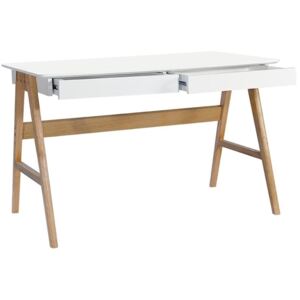 Pracovní stůl Wood 120 cm, bílá