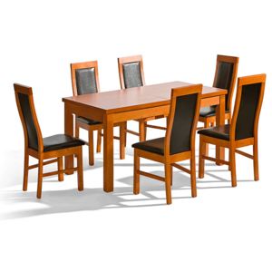 Jídelní set CAROLINA stůl a 6x židle